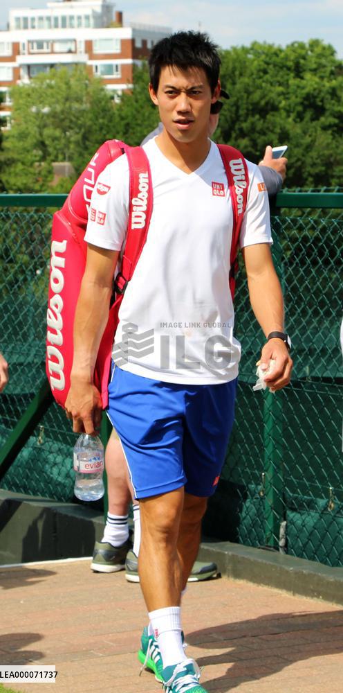 Nishikori prepares for Wimbledon championships