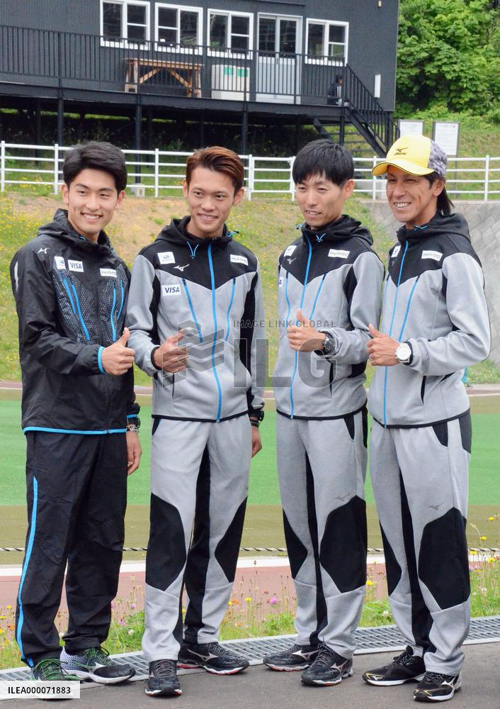 Japan's ski jumpers conduct joint training in Sapporo