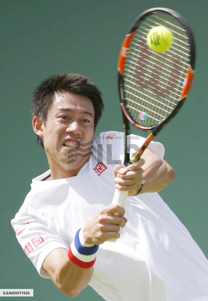 Japan's Nishikori ready for Wimbledon tennis
