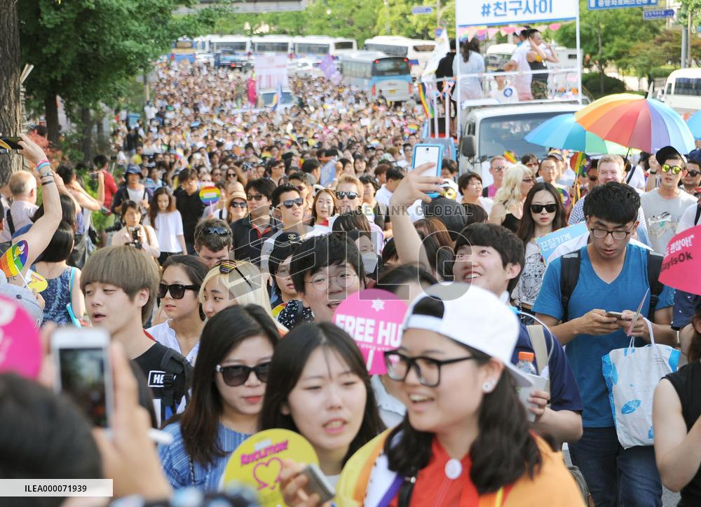 LGBT parade in central Seoul