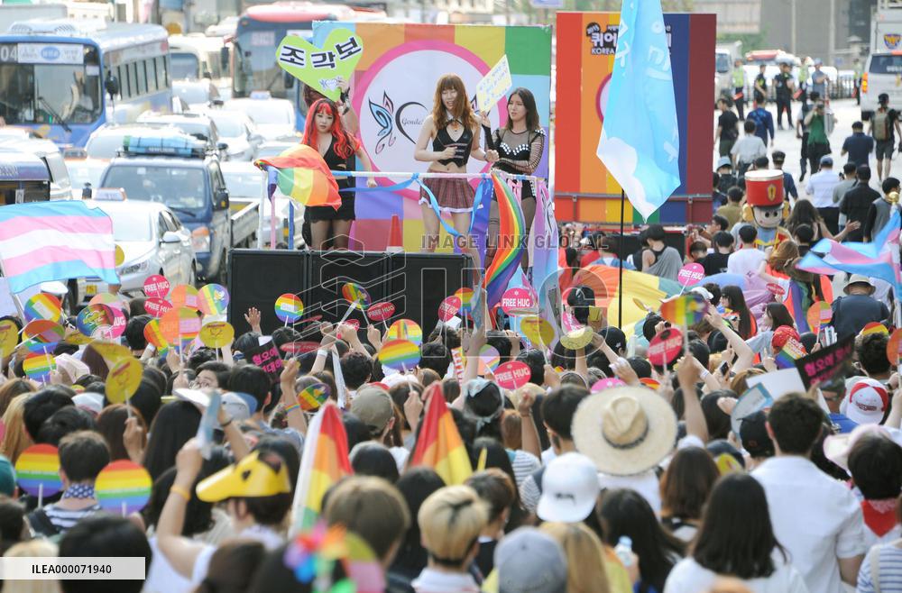 LGBT parade in central Seoul