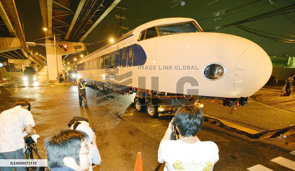 Original shinkansen front car to be displayed at Kyoto museum