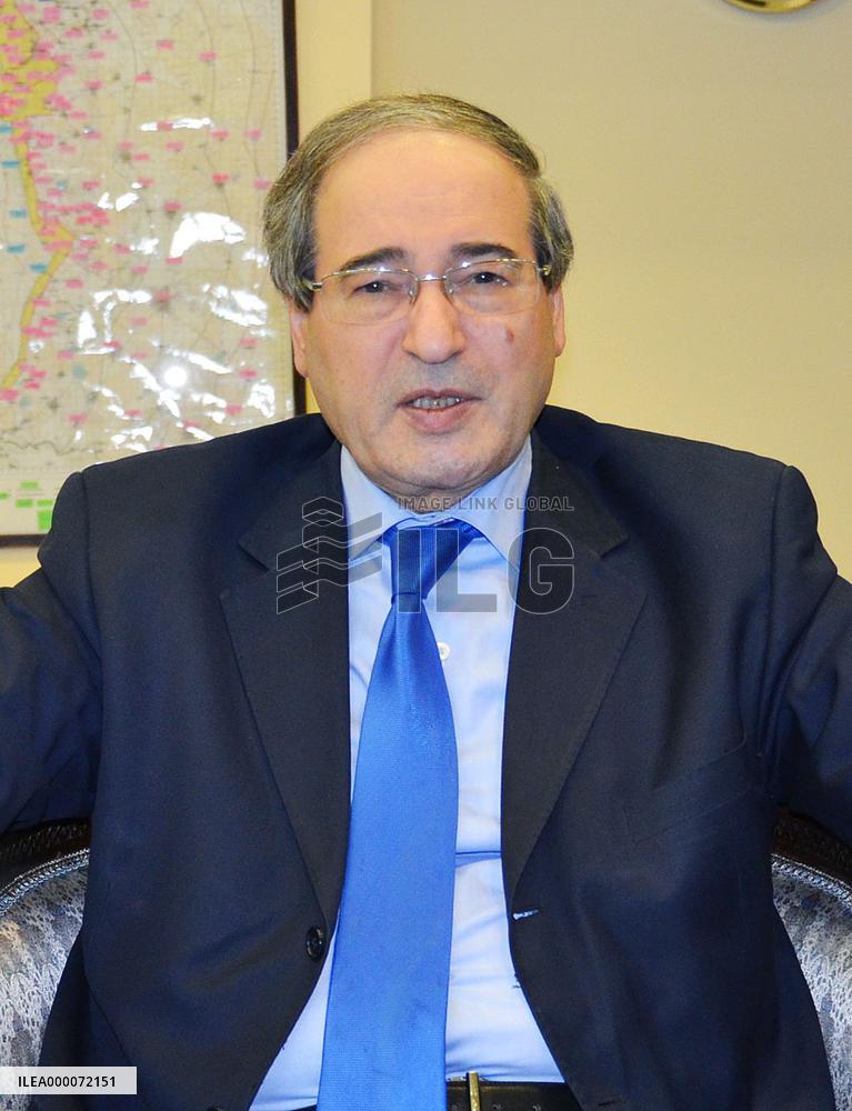 Syrian deputy foreign minister Mekdad in interview
