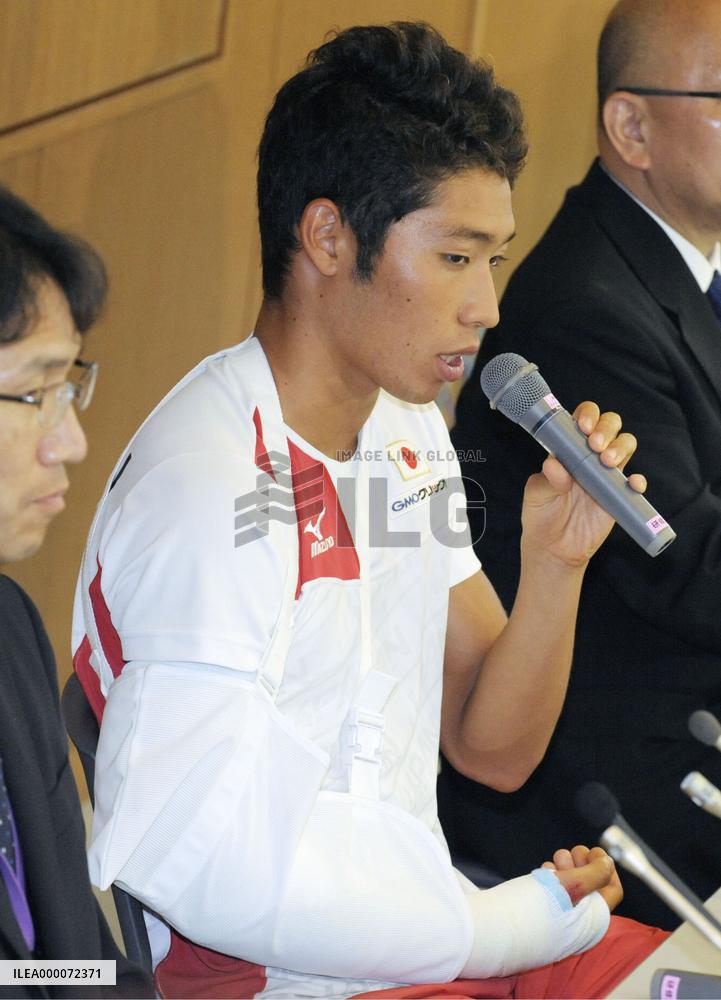 Swimming: Stumble costs Japan ace Hagino trip to worlds