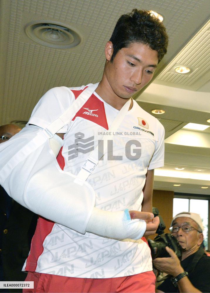 Swimming: Stumble costs Japan ace Hagino trip to worlds