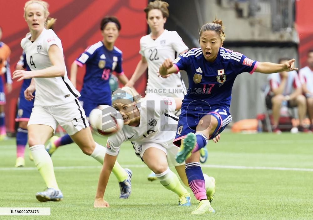 Women's World Cup final between Japan and United States