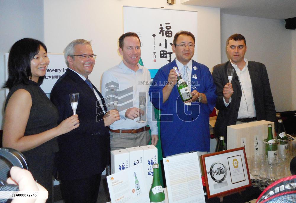 Japanese sake introduced in Milan