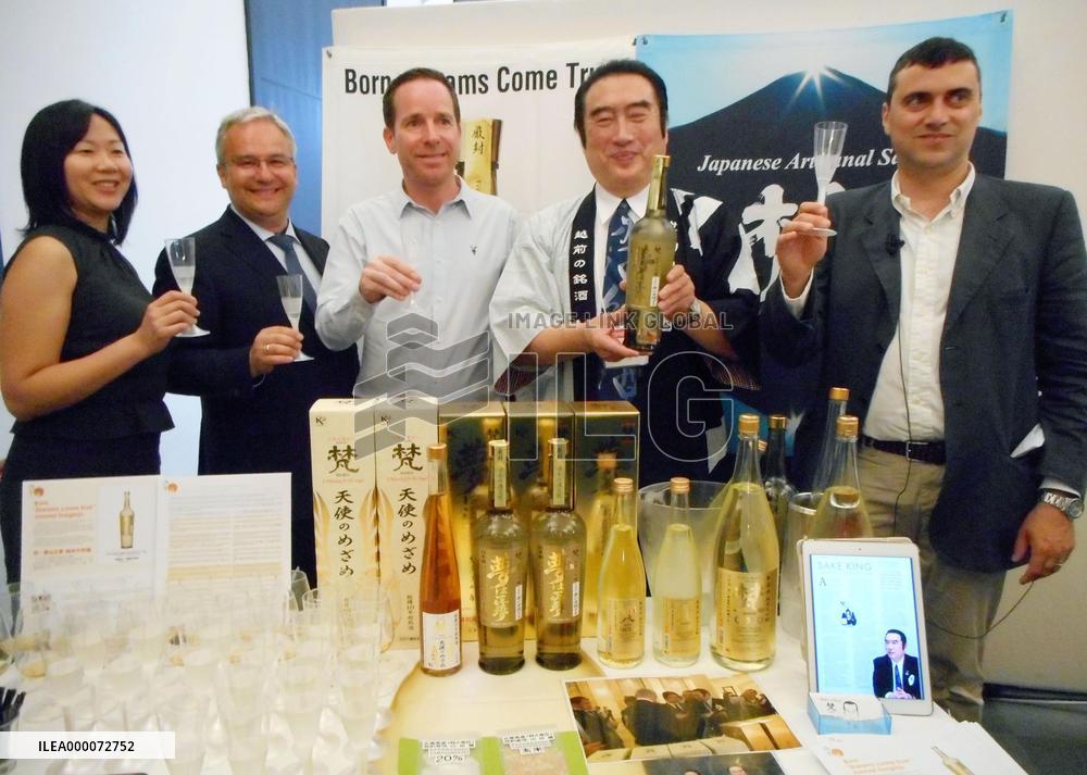 Japanese sake introduced in Milan