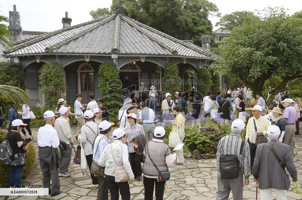 Tourists visit Japan's newly listed UNESCO World Heritage site