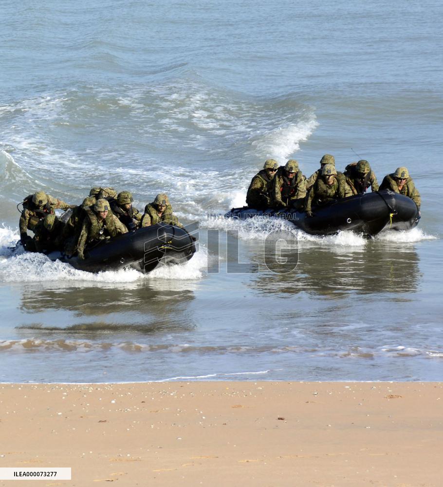 Japanese troops join U.S.-Aussie military drill for 1st time