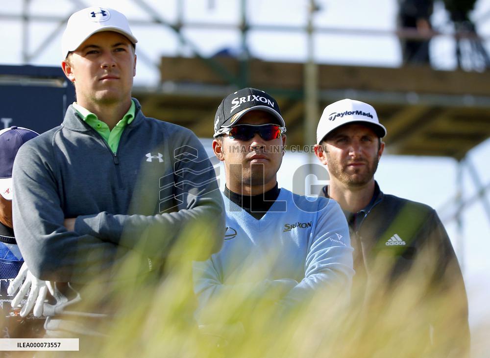 Dustin Johnson retains lead at British Open golf