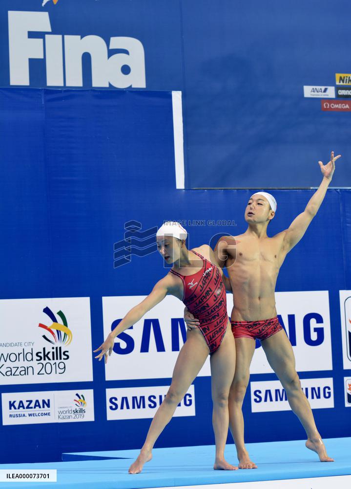 Japan's mixed duet team ready for world competition