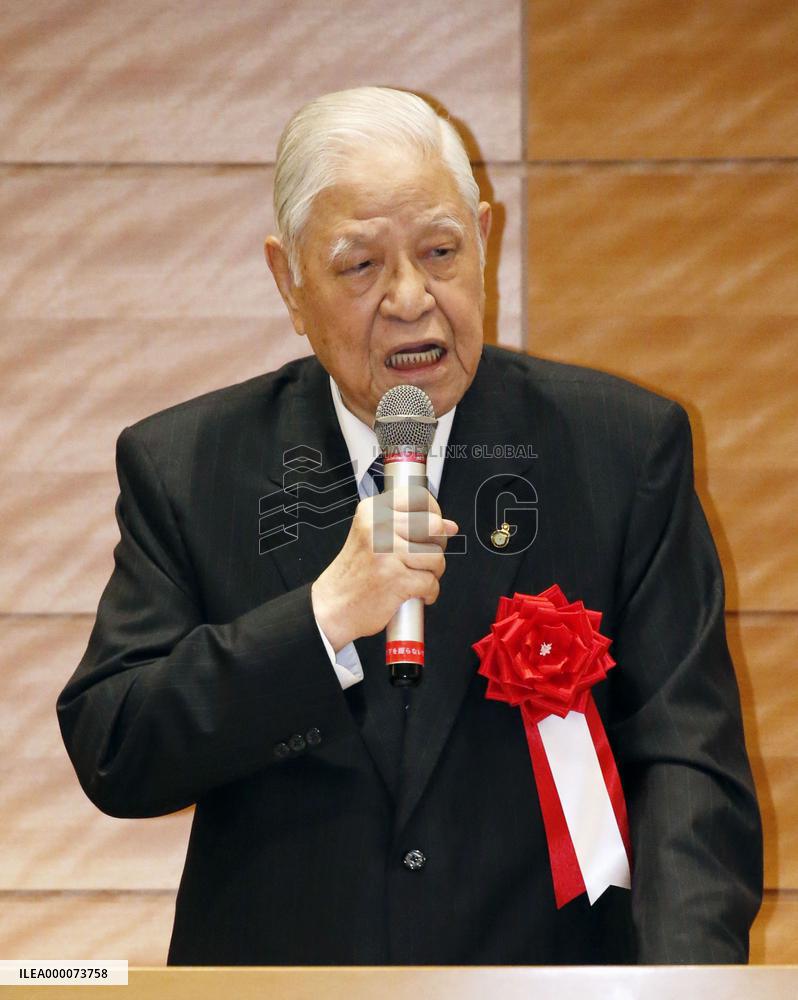 Ex-Taiwan President Lee gives speech at Japanese Diet building