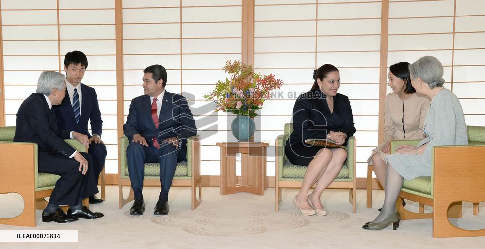 Pres. Hernandez invites Princess Mako to Honduras