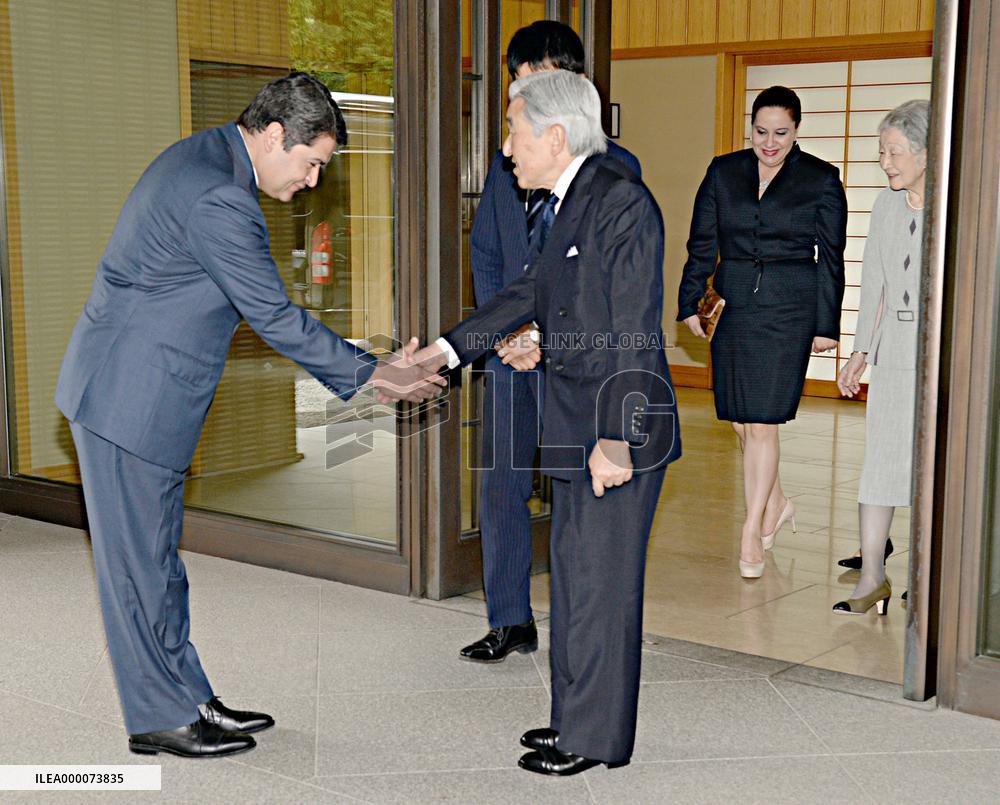 Pres. Hernandez invites Princess Mako to Honduras