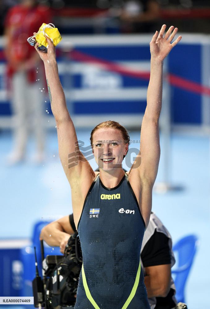 Sjostrom sets women's 100-meter butterfly world record