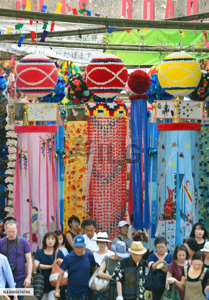 Tanabata star festival starts in Sendai