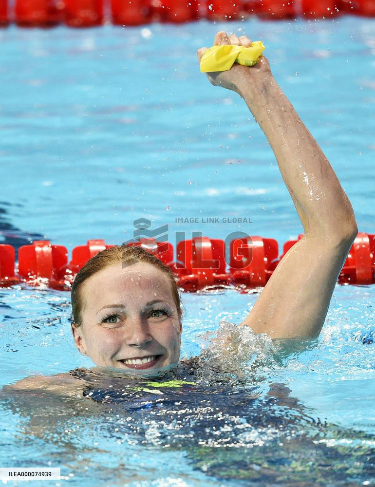 Sweden's Sarah Sjoestroem claims world fly gold double