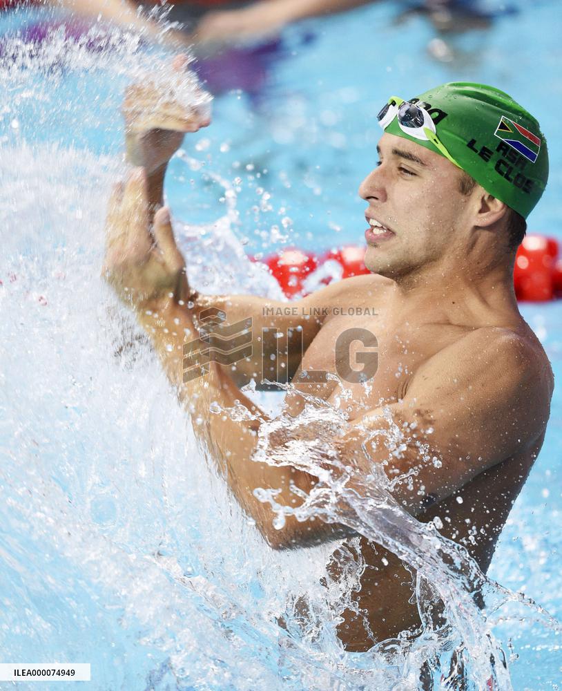 South Africa's Chad le Clos wins men's 100m butterfly
