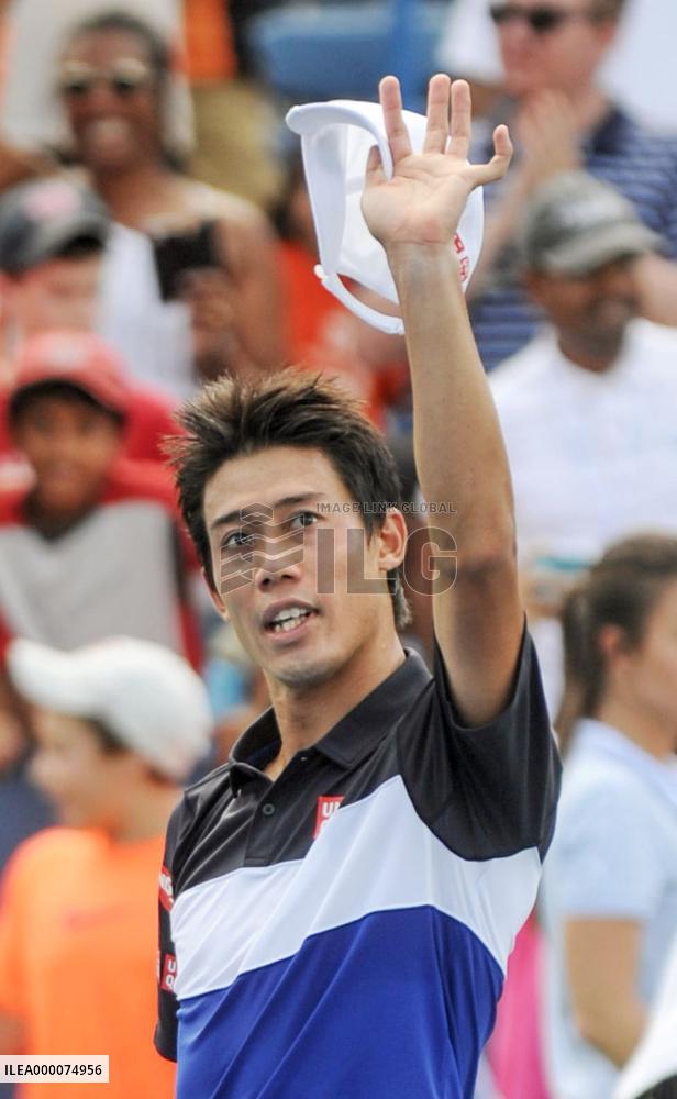 Japan's Nishikori gets revenge over Cilic to reach Citi Open final