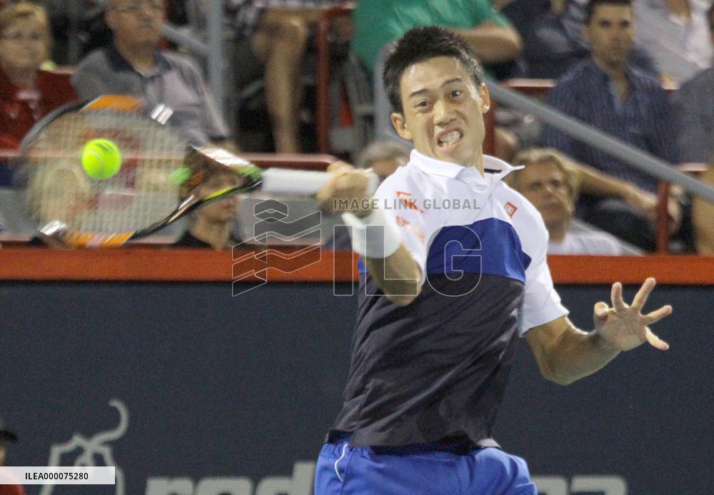 Nishikori beats Nadal for 1st time to reach semis in Montreal