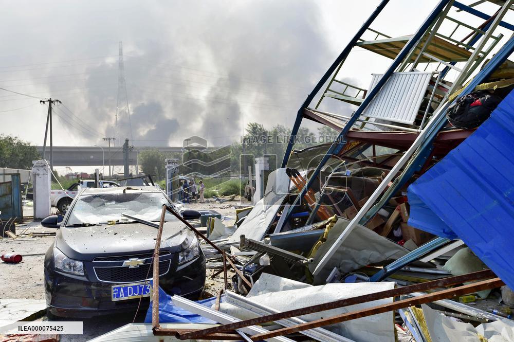 Destroyed lodgment for migrant workers in Tianjin