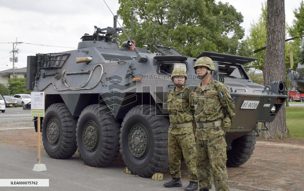 Chemical protection vehicle ready for use upon volcanic eruption