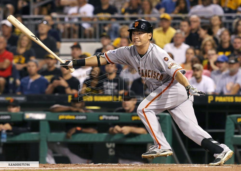 Aoki gets RBI single in Giants' loss