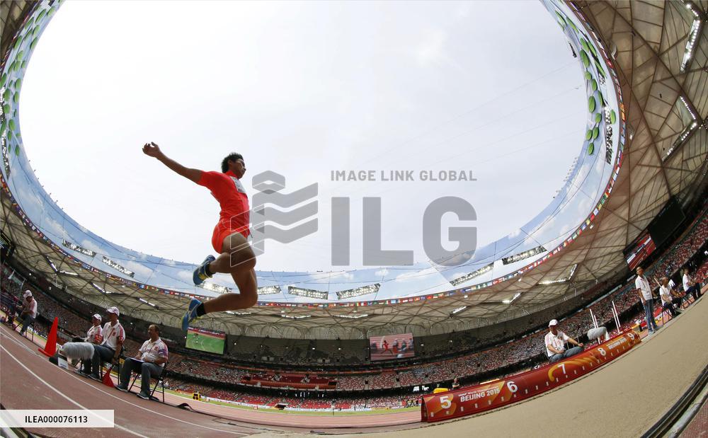 Sugai jumps at world athletics championships in Beijing