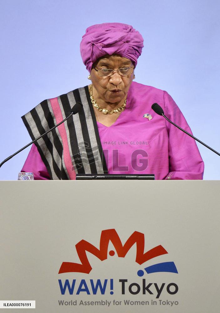 Liberian president at women's empowerment symposium