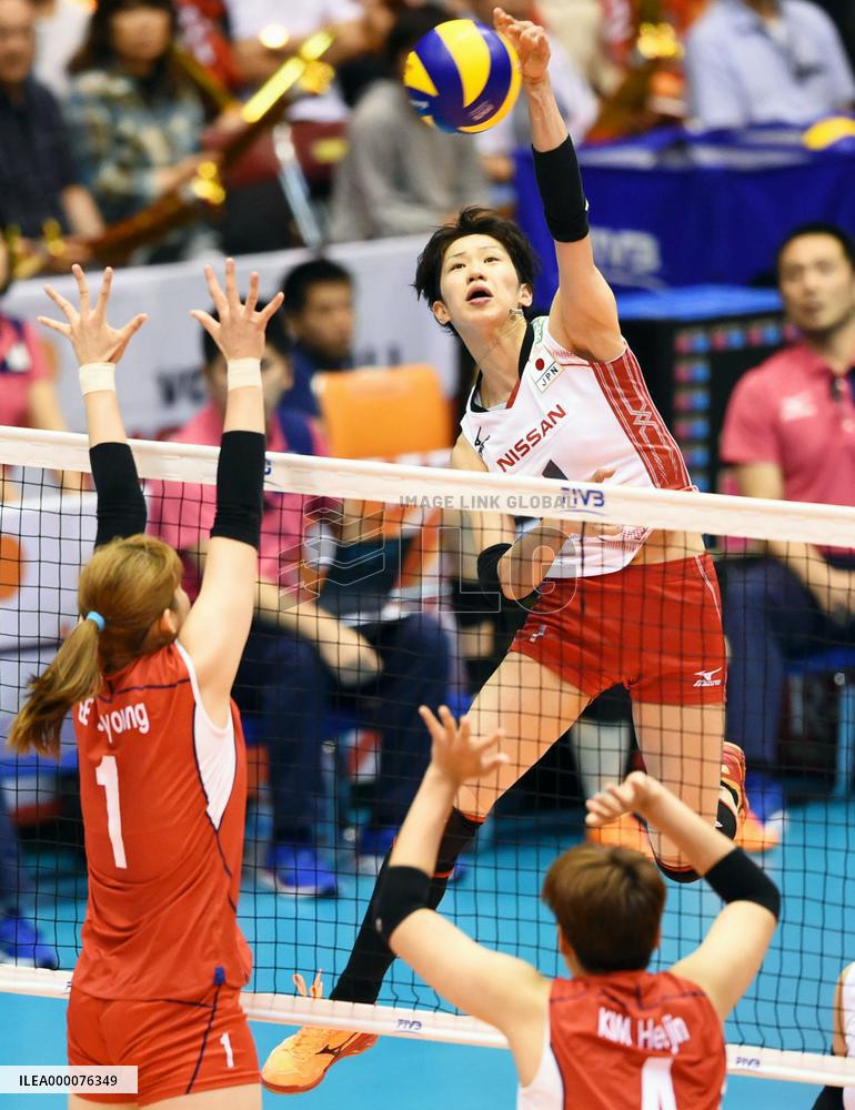 Japanese women win 5th straight match in World Cup volleyball