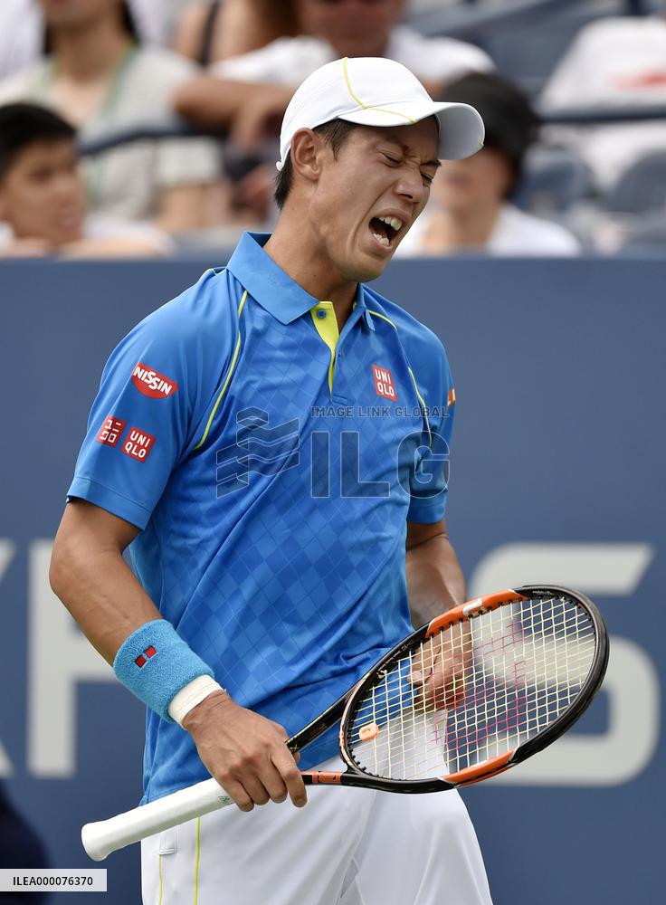 Nishikori crashes out in first round of U.S. Open