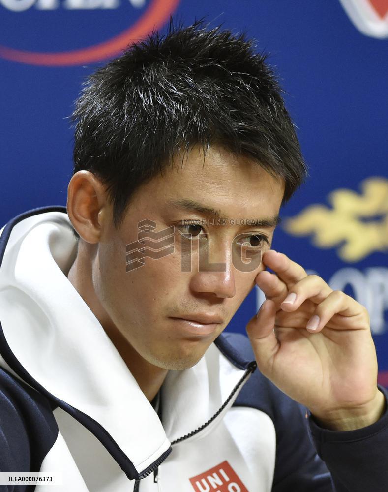 Nishikori defeated in 1st round of U.S. Open