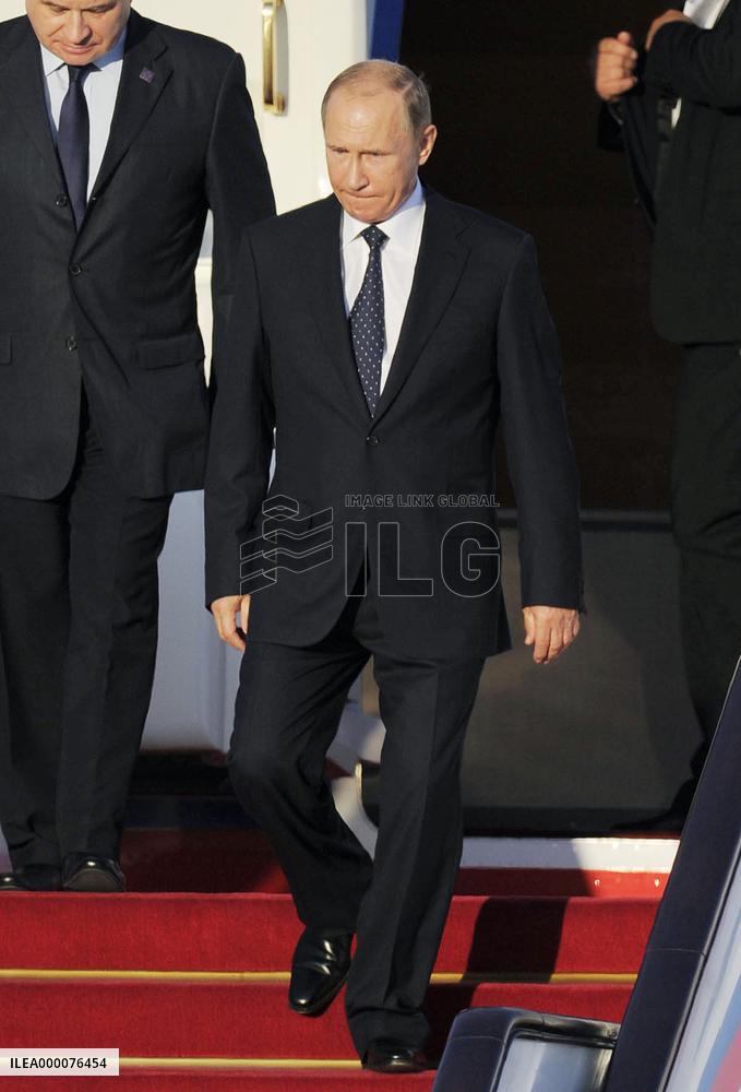 Putin in Beijing to attend China's military parade