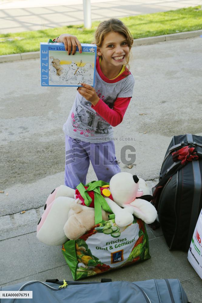Donations continue to arrive at refugee facility in Munich