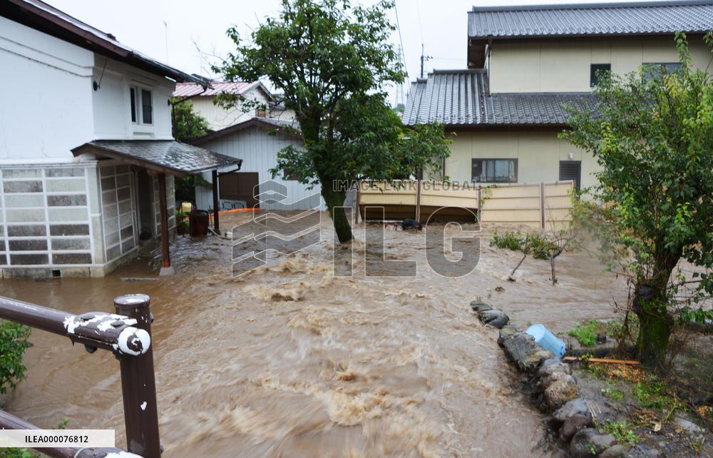 Downpours cause flooding, landslides in Tochigi