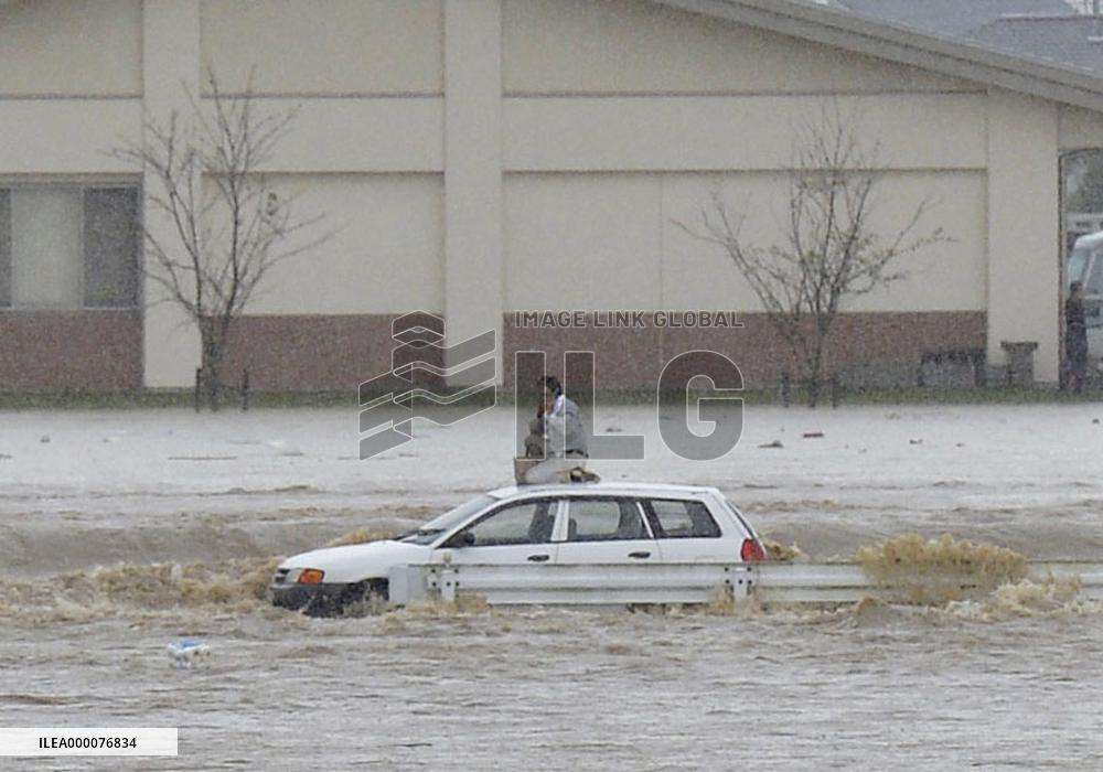 Torrential rain causes floods, landslides in eastern Japan