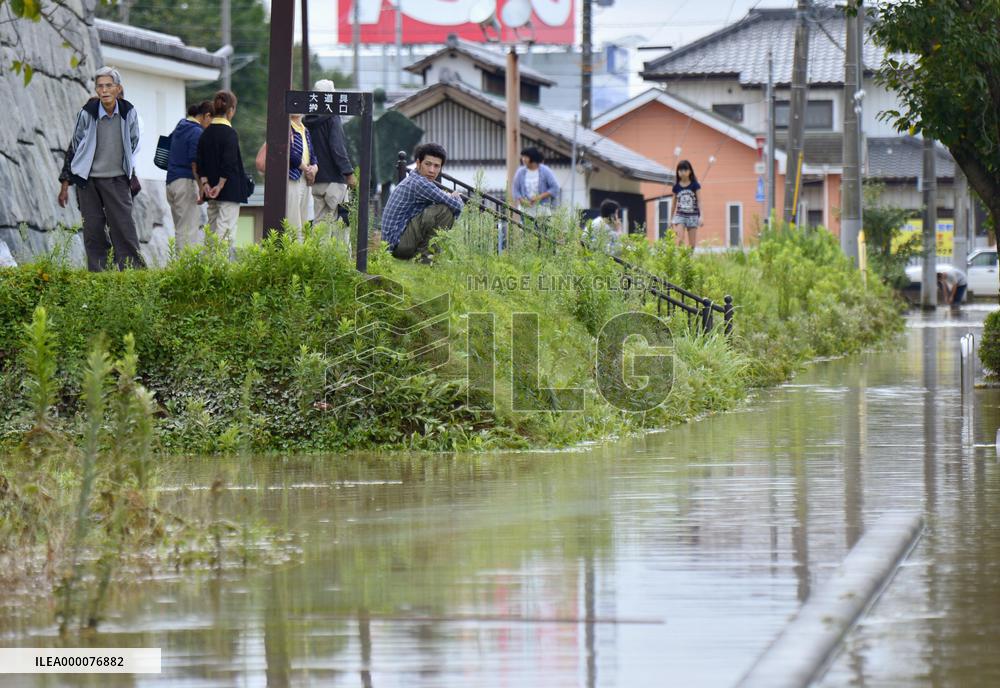 Aftermath of flooding in eastern Japan