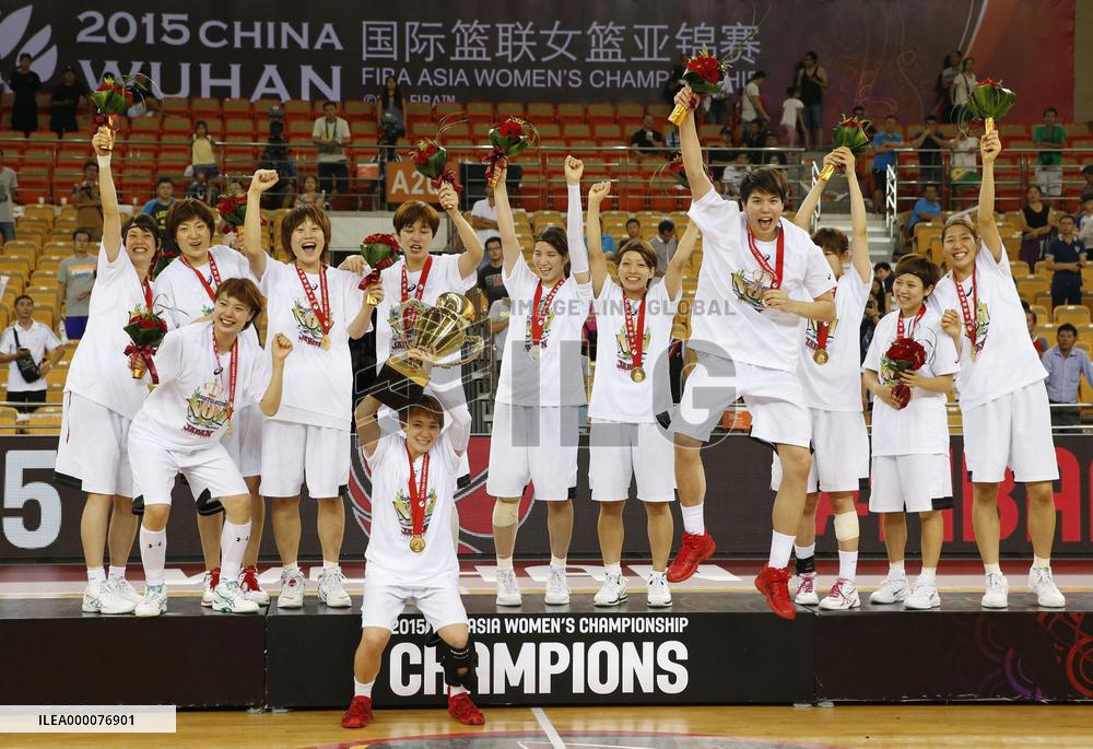 Elated Olympic-bound Japanese women's basketball players