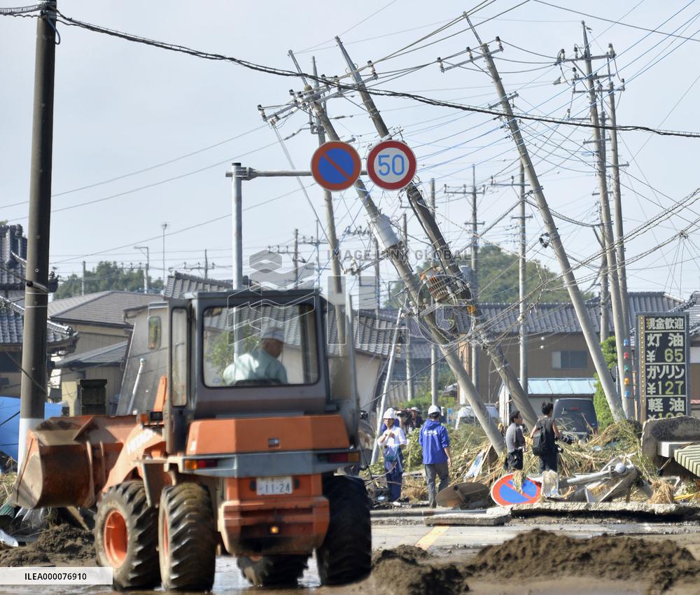 Aftermath of massive floods in eastern Japan