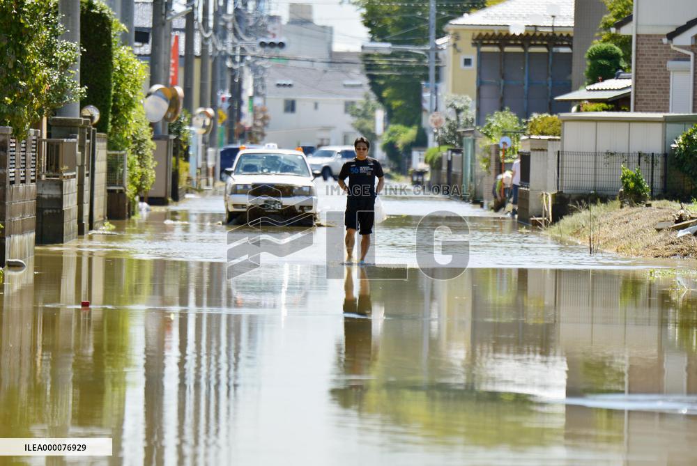 Aftermath of massive floods in eastern Japan