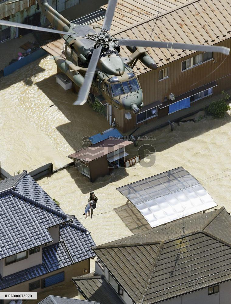 Aftermath of massive floods in eastern Japan