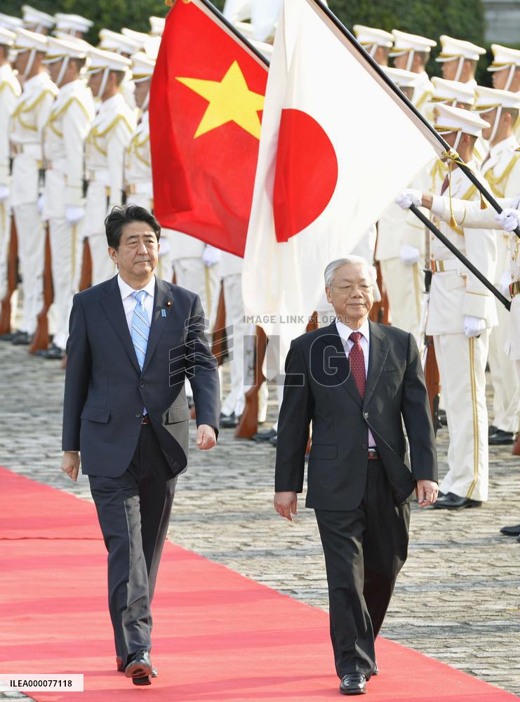 Vietnam party chief begins Japan trip