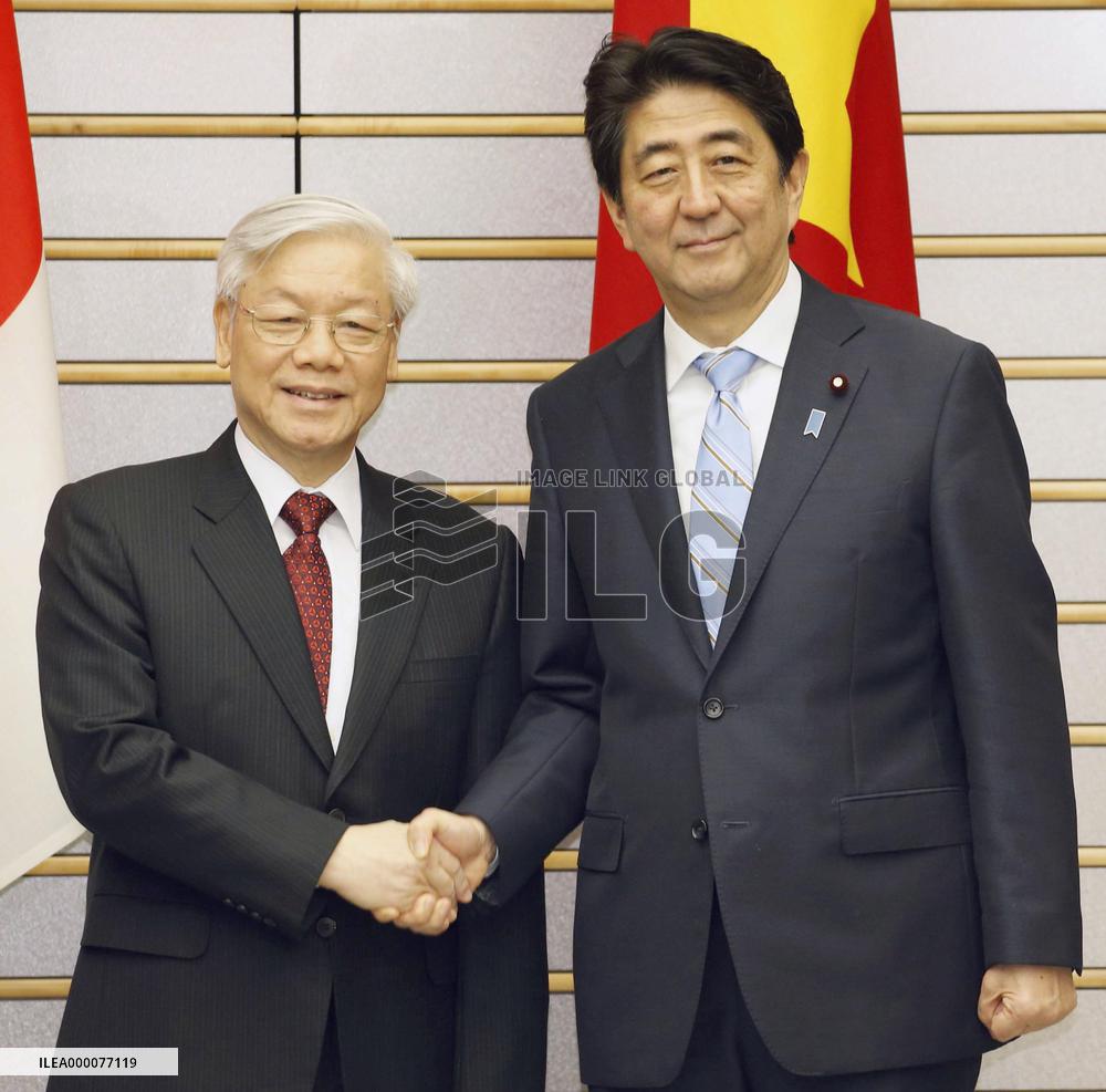 Vietnam party chief begins Japan trip