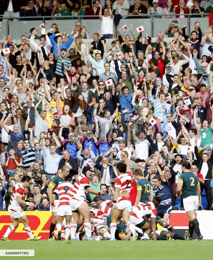 Japan stun South Africa to record biggest upset in rugby history