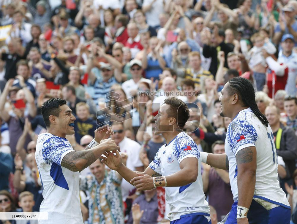 Rugby: Samoa down U.S. in physical encounter to head Pool B