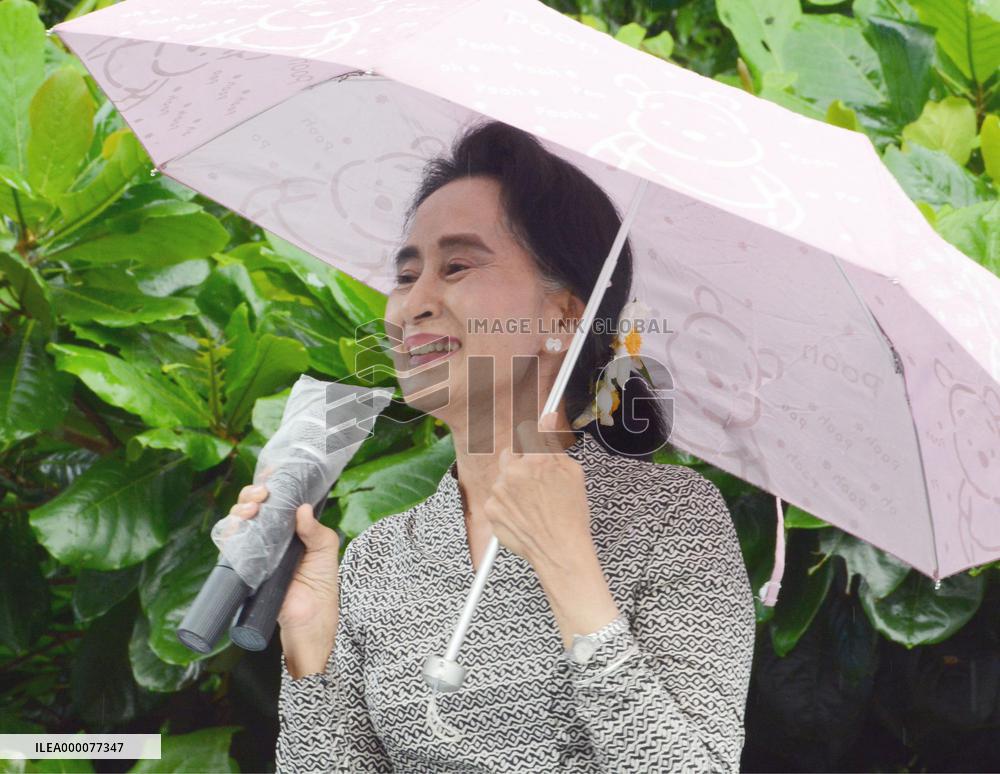 Myanmar's Suu Kyi in election campaign