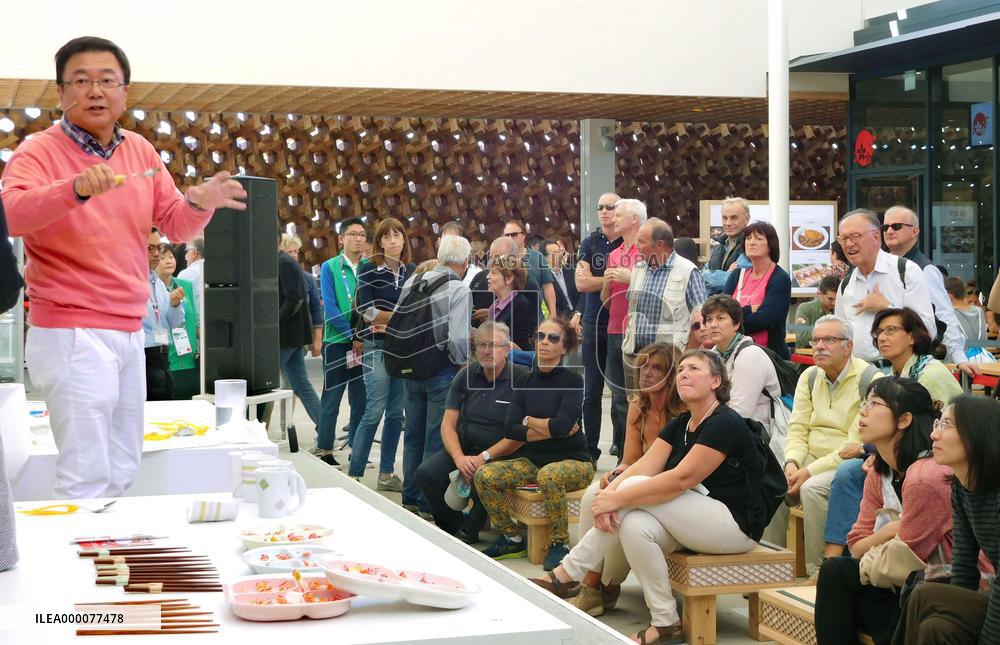 Japanese tableware, blades introduced at Milan expo