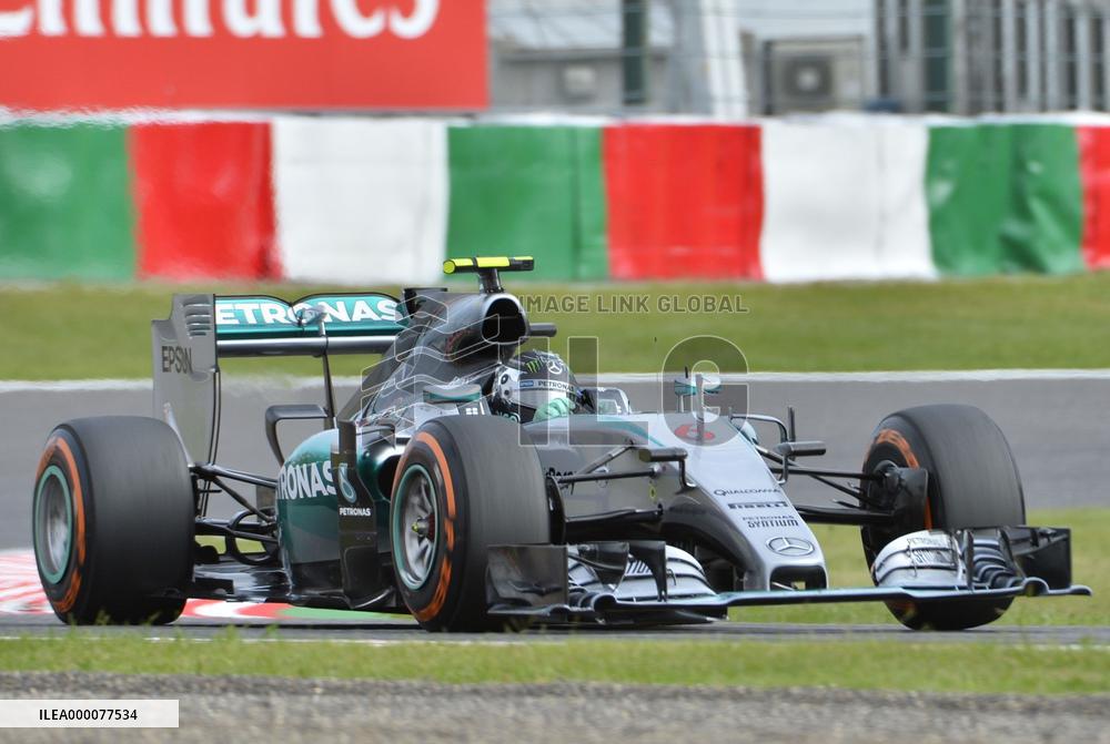 Roseberg in Japanese Grand Prix qualifying