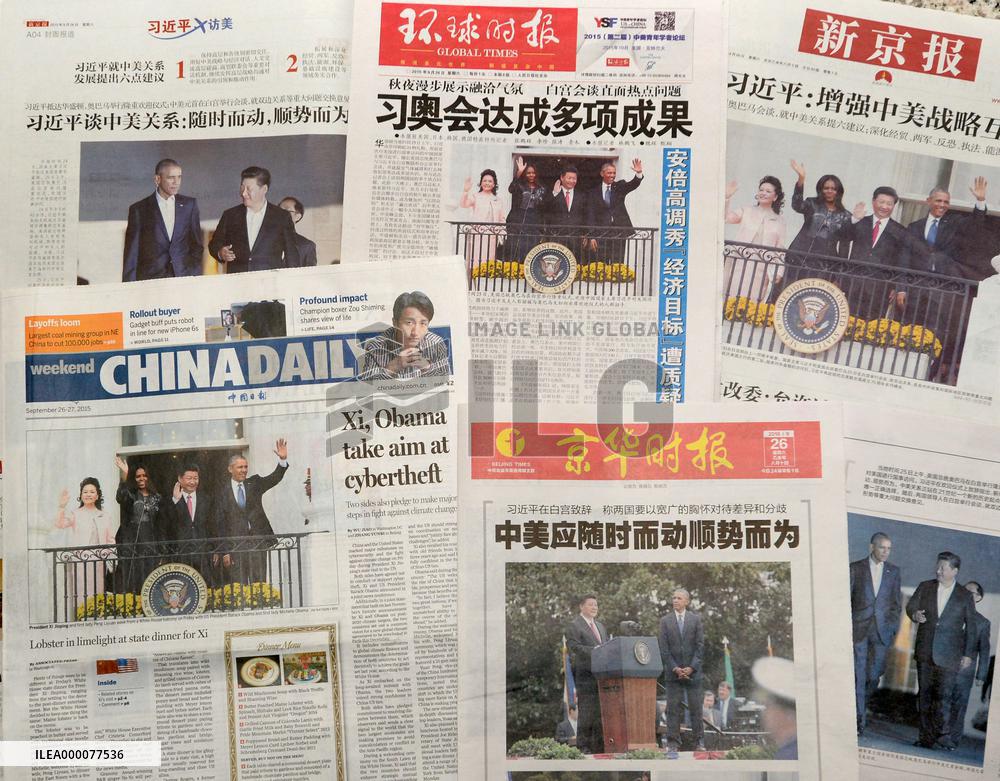 Chinese newspapers report U.S.-China summit
